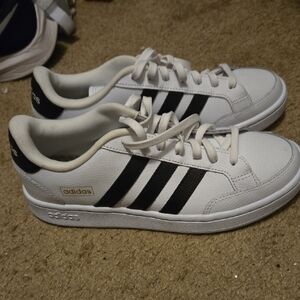Adidas White and Black Sneakers